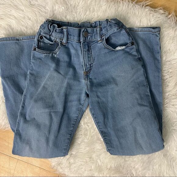 GAP casual distressed blue jeans size 10 regular. - Picture 7 of 10
